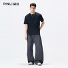 PINLI品立2026夏季新款青年圆领落肩袖纯色百搭短袖T恤上衣潮牌男GD262111042 商品缩略图1