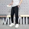简约纯色长裤修身松紧腰休闲男裤  KDZC-26033 商品缩略图0