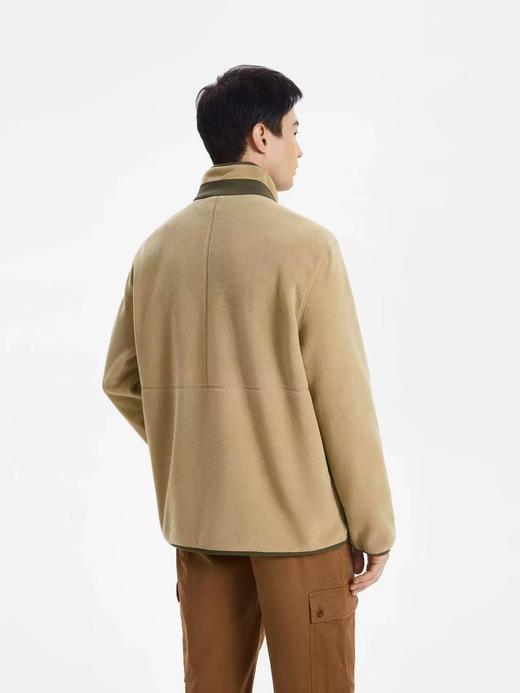 F032342风格百搭户外保暖透气不闷汗半拉链抓绒衣上衣 商品图9