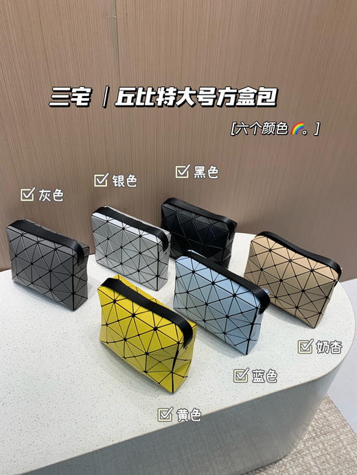 6个颜色，春夏必备款哈  三宅一生丘比特大号方盒包 商品图0