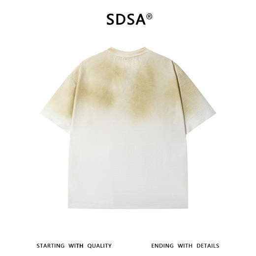 68633SDSA男装2026新款高贵轻奢潮牌波浪线钉珠肌理短袖T恤百搭上衣 商品图4