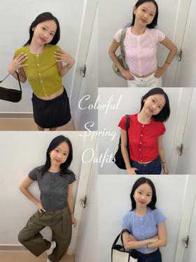 inspo*一眼心动的彩色亚麻开衫💐