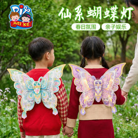 户外春天仙系蝴蝶灯笼手工diy儿童制作材料包花灯幼儿园拍照神器
