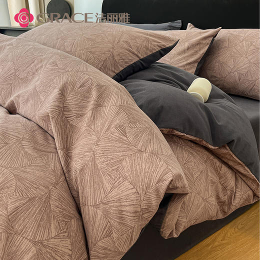 洁丽雅（Grace)纹承世韵.全棉加厚磨毛四件套JLY25801 商品图2