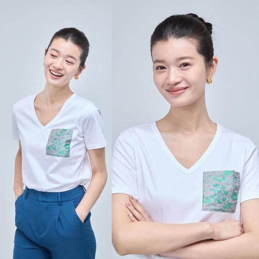 【持久如新】100s 不易皱白T恤 时尚简约气质 商品图1