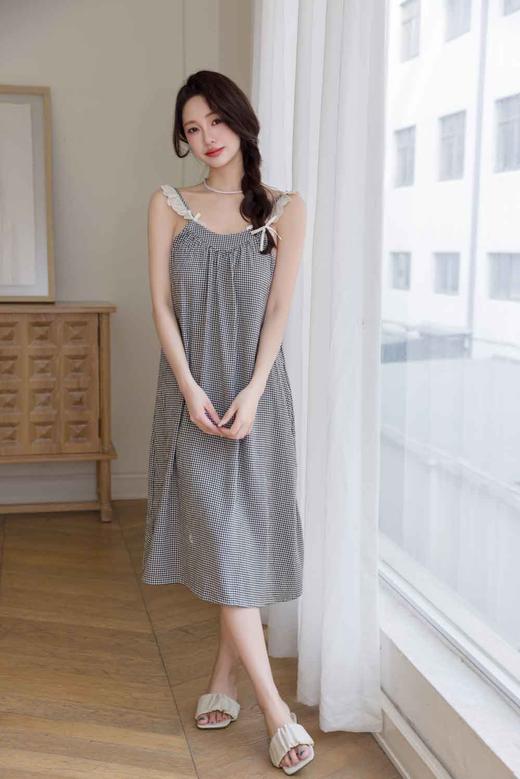小格子清新睡裙初夏日记-纪念日百货门店同款169593112 商品图2