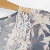 美奈川莫代尔薄款碎花睡衣女家居服柔软舒适睡眠衣服上衣裤子套装 水墨印花莫代尔八分袖蕾丝套装JJ28190 商品缩略图3