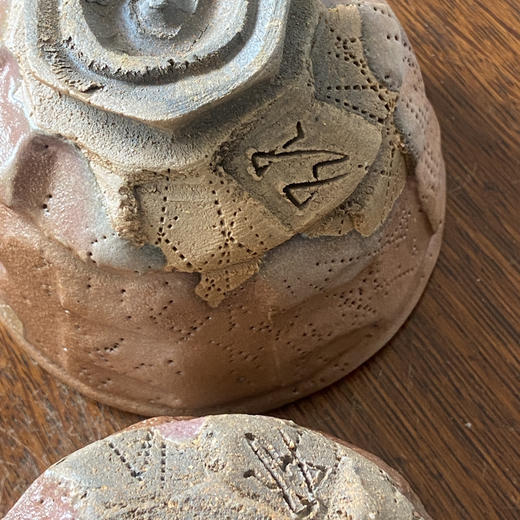 【苏州】日本中古粗陶手作器皿 带签章 X1519 商品图2