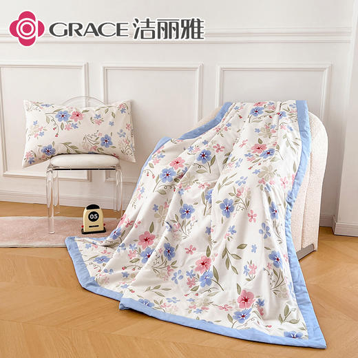 洁丽雅（Grace)若青盏.舒暖全棉印花夏被JLY25513 商品图4