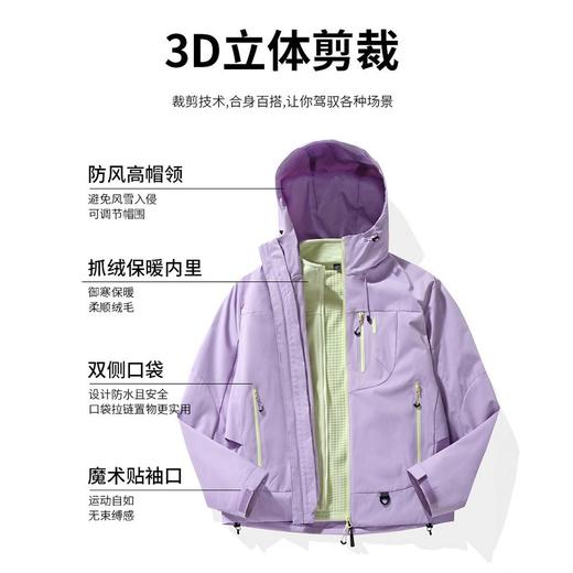 大牌冲锋衣！女款男款2026新款春秋户外三合一小个子防风防水登山服外套！ 商品图1