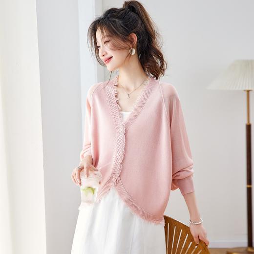 高级感轻奢流苏冰丝针织开衫，薄款好看防晒衣CC-XFY-3605 商品图3