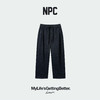 NPC潮牌定制针织牛仔布立体剪裁弯刀裤弹力松紧腰休闲裤NP5CSP12 商品缩略图0
