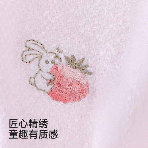【商场同款】英氏婴儿连体衣夏新款女宝短袖浅粉哈衣纯棉宝宝服 商品图4