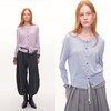 UMILAB｜薄荷糖*浅春系巴素兰精纺羊毛+醋酸轻薄假两件针织衫M911V 商品缩略图0