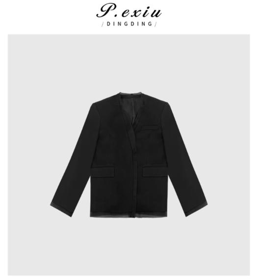 03-4潘依绣丁丁宠粉拼接撞色减龄休闲风圆领针织上衣 ZZ0686 商品图0