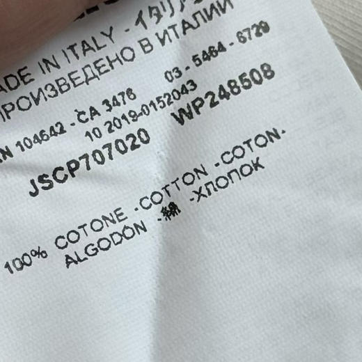 Jil Sander廓形T恤。白色。蓝色。黑色。自己备注号码颜色 商品图10