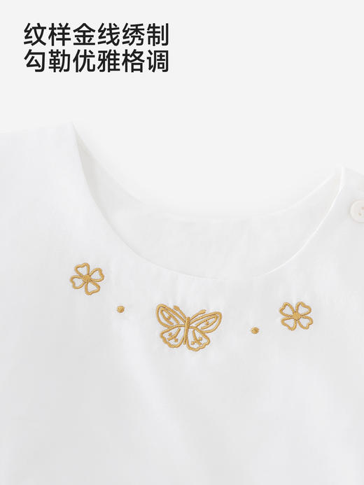 【高定系列】英氏儿童连衣裙女童夏季新款无袖背心裙网纱公主裙YRLFJ2S055A 商品图3