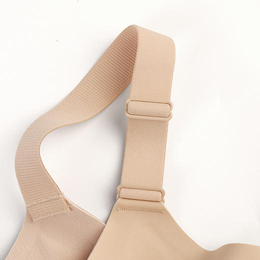 美奈川新款无钢圈中厚杯聚拢小胸收副乳内衣女防下垂防外扩胸罩盈润杯 BRA11496 商品图9