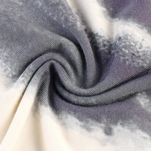 美奈川睡衣女家居服套装水墨印花莫代尔蕾丝裙 JJ28193 商品图6