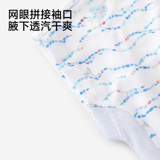 【商场同款】男宝连体衣夏新款短袖哈衣白透气爬服 商品图4