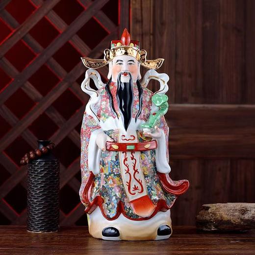 陶瓷福禄寿古彩三星+F箓 商品图3