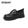 星期六26春新款复古圆扣英伦百搭乐福鞋SSE1111012 商品缩略图0