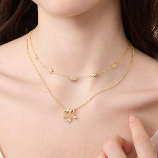 ARSIS｜印记系列 星月微光锁骨链 商品图3