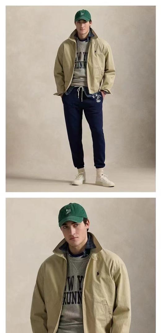 F032303春秋新款美式复古翻领全拉链日常百搭耐磨抗造长袖夹克 商品图13