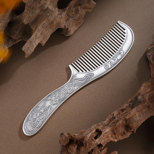 子佩集【云龙丹凤】银S999梳子【YH06402001-3】龙凤2601 商品图0