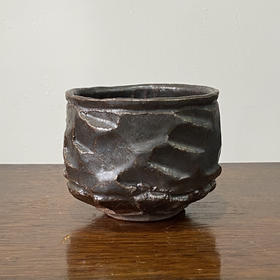 【苏州】日本中古粗陶手作器皿 带签章 X1537