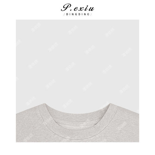 03-4潘依绣丁丁宠粉100%棉慵懒风复古印花宽松减龄圆领长袖T恤Q65478 商品图2