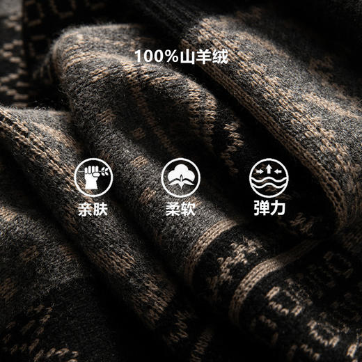 ming星同款复古提花~纯山羊绒显瘦百搭上衣羊绒衫女CYR25094 商品图1