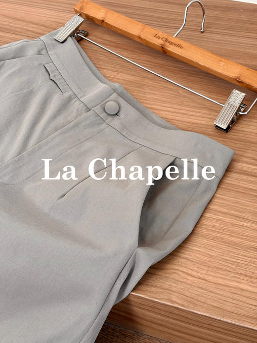 专柜实拍【遮胯显腿直】拉夏贝尔/La Chapelle春夏新款高腰宽松显瘦小个子休闲裤舒适通勤百搭 商品图8