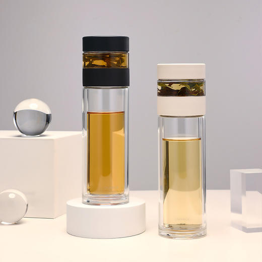 【自营】全格 智能茶水分离玻璃杯子水杯 【容量：300mL】　SJ020501 商品图6