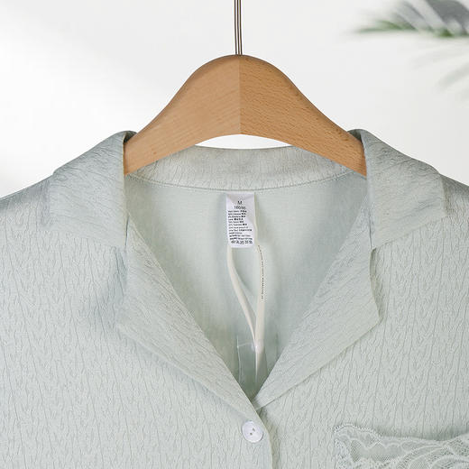 美奈川睡衣女家居服套装西装领长袖套装 JJ28195 商品图4