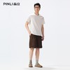 PINLI品立2026夏季新款男士连肩袖圆领短袖T恤上衣潮GD262111038 商品缩略图1