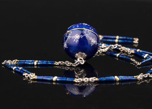 独角鹿西洋古董1910-1920年代瑞士出品球形怀表及原配表链（红色原装盒） 商品图5