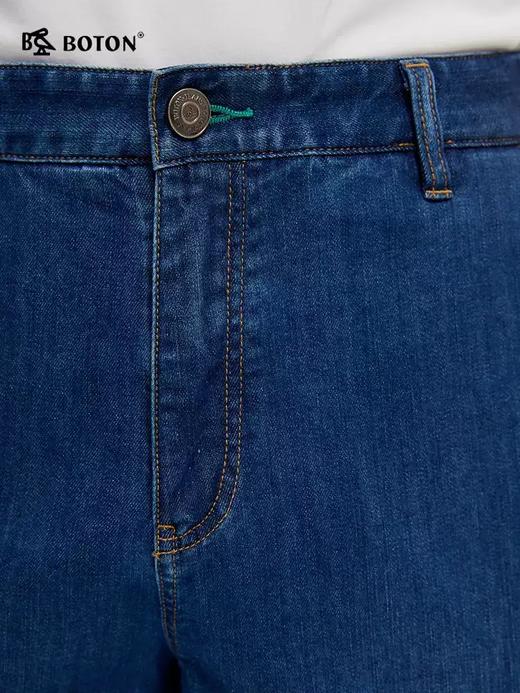 [冰爽]波顿夏季男士纯棉过膝牛仔七分裤 通勤百搭舒适裤子MF005225 商品图3