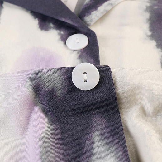 【焕新季】美奈川睡衣女上衣长裤家居服套装水墨印花莫代尔蕾丝套装 JJ28192 商品图4