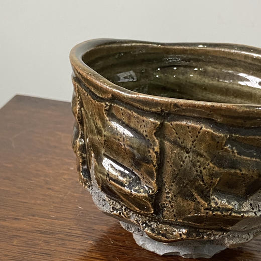 【苏州】日本中古粗陶手作器皿 带签章 X1537 商品图1