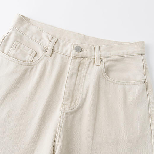 UMILAB｜晴天*100%长绒棉+土耳其石磨水洗 百搭直筒牛仔裤BP1339V 商品图1