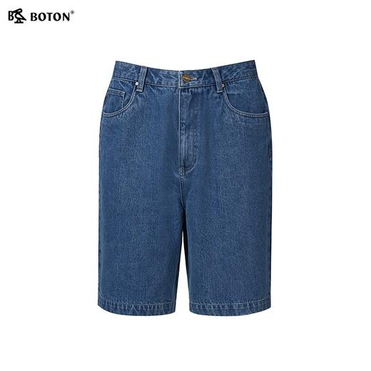 [纯棉]波顿男士夏季宽松牛仔中裤 夏季纯棉透气五分裤 休闲百搭裤子MF006225 商品图5