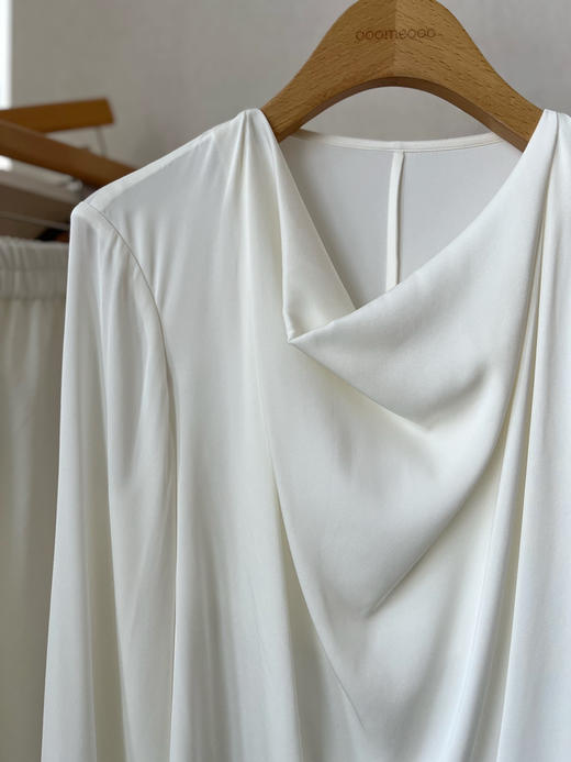 【百搭真丝】噢蜜ooomeooo真丝荡领女衬衫 商品图13