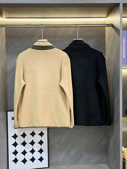 F032342风格百搭户外保暖透气不闷汗半拉链抓绒衣上衣 商品图4