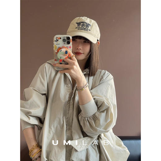 UMILAB｜风之舞*小众氛围美学 皱感肌理造型感廓形花苞外套C1017V 商品图4