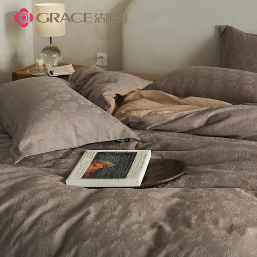 洁丽雅（Grace)莫里斯.全棉轻奢提花磨毛四件套JLY25805 商品图3