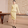 IWY/高级感黄色西装套裙女气质显瘦正式场合职业裙春季新款CS2760 商品缩略图3