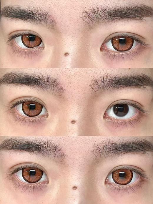 『日抛两片装』YUKICON--/绒绒暖阳/绒绒云灰/绒绒墨绿-总直径14.5mm-着色13.9mm【日抛0-800度 无525/575】 商品图2