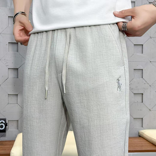 休闲直筒卫裤男士运动宽松简约纯色抽绳松紧腰长裤  KDZC-26012/26011 商品图5