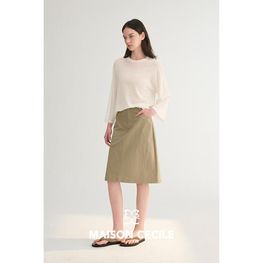 MC春夏松弛感舒适通勤风工装感廓形夹克/半身裙MAISON CECILE 商品图2
